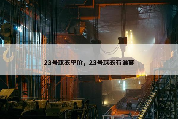 23号球衣平价，23号球衣有谁穿