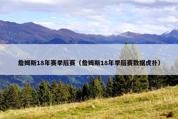 詹姆斯18年赛季后赛（詹姆斯18年季后赛数据虎扑）