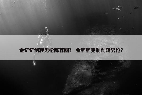 金铲铲剑转男枪阵容图？ 金铲铲克制剑转男枪？