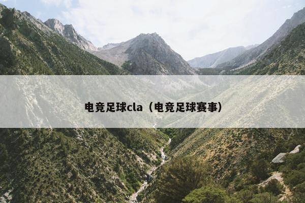 电竞足球cla（电竞足球赛事）