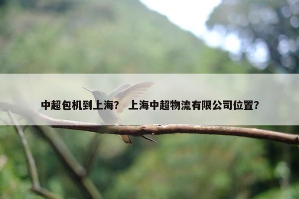 中超包机到上海？ 上海中超物流有限公司位置？