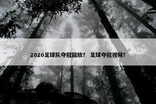 2020足球队夺冠回放？ 足球夺冠视频？