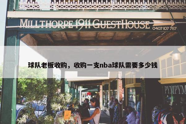球队老板收购，收购一支nba球队需要多少钱