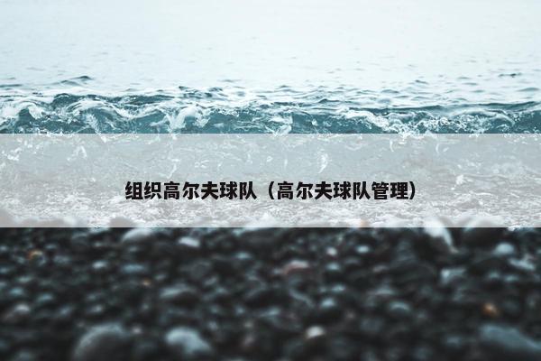 组织高尔夫球队（高尔夫球队管理）