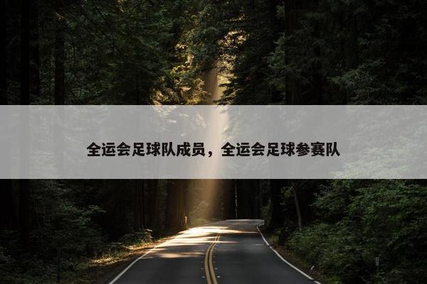 全运会足球队成员，全运会足球参赛队