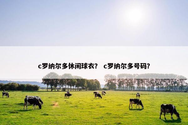 c罗纳尔多休闲球衣？ c罗纳尔多号码？