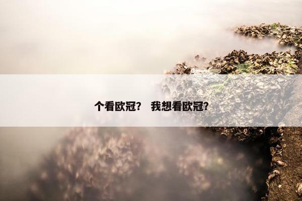 个看欧冠？ 我想看欧冠？