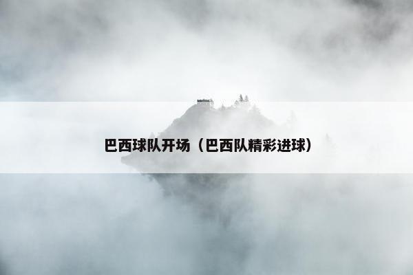 巴西球队开场（巴西队精彩进球）