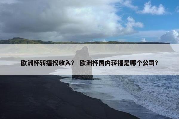 欧洲杯转播权收入？ 欧洲杯国内转播是哪个公司？