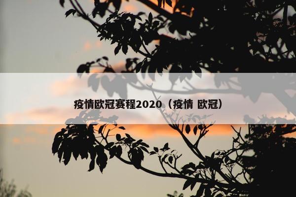 疫情欧冠赛程2020（疫情 欧冠）