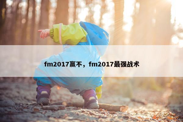 fm2017赢不，fm2017最强战术