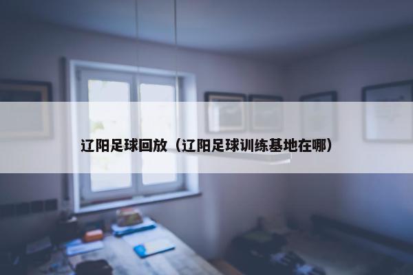 辽阳足球回放（辽阳足球训练基地在哪）