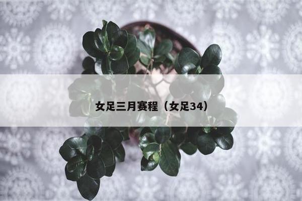 女足三月赛程（女足34）