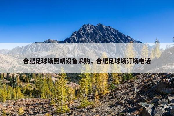 合肥足球场照明设备采购，合肥足球场订场电话