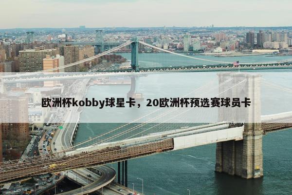 欧洲杯kobby球星卡，20欧洲杯预选赛球员卡