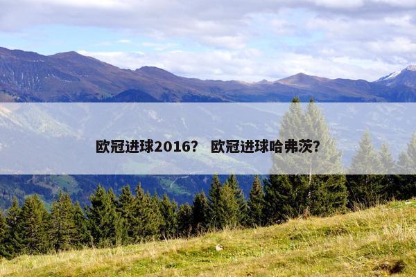 欧冠进球2016？ 欧冠进球哈弗茨？