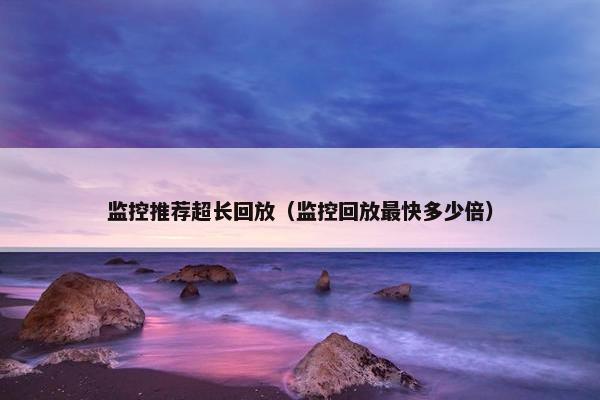 监控推荐超长回放（监控回放最快多少倍）