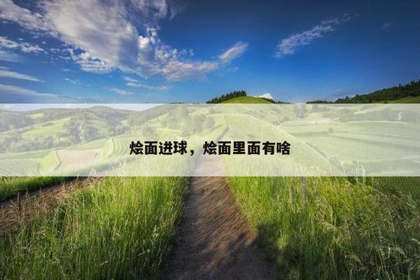 烩面进球，烩面里面有啥