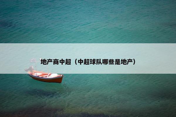 地产商中超（中超球队哪些是地产）