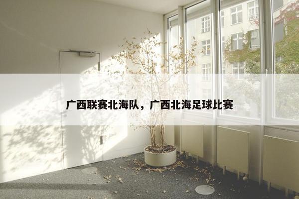 广西联赛北海队，广西北海足球比赛