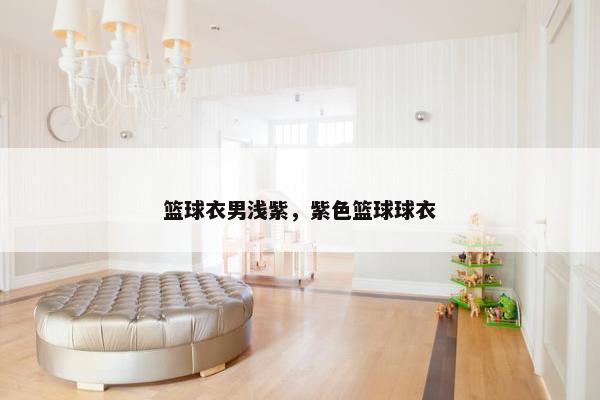 篮球衣男浅紫，紫色篮球球衣