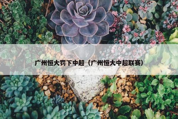 广州恒大罚下中超（广州恒大中超联赛）