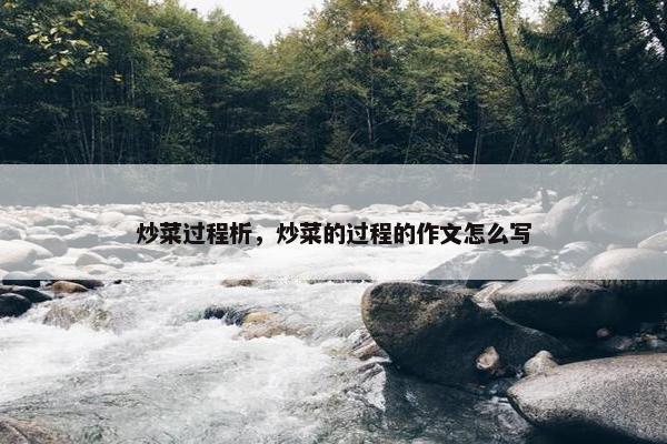 炒菜过程析，炒菜的过程的作文怎么写