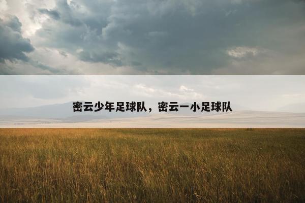 密云少年足球队，密云一小足球队