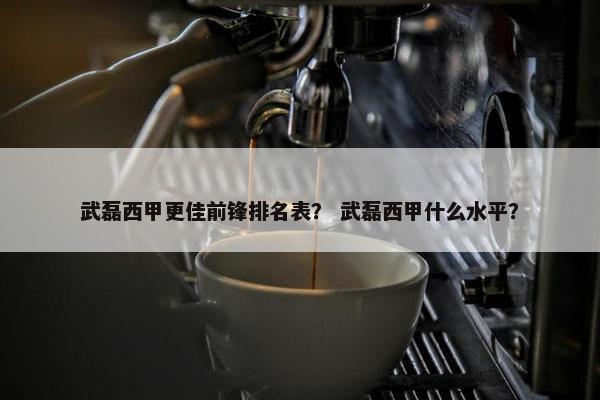 武磊西甲更佳前锋排名表？ 武磊西甲什么水平？