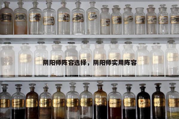 阴阳师阵容选择，阴阳师实用阵容