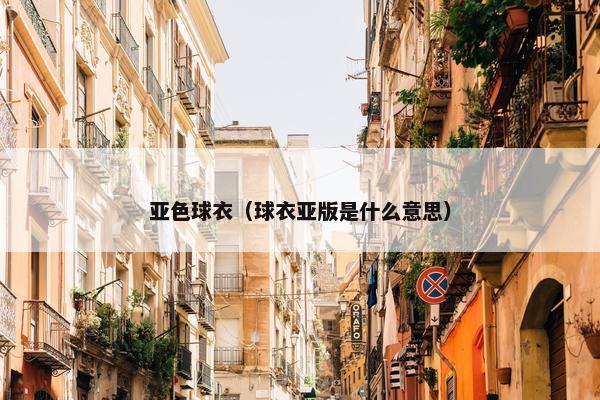 亚色球衣（球衣亚版是什么意思）