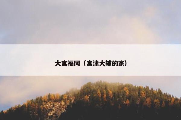 大宫福冈（宫津大辅的家）