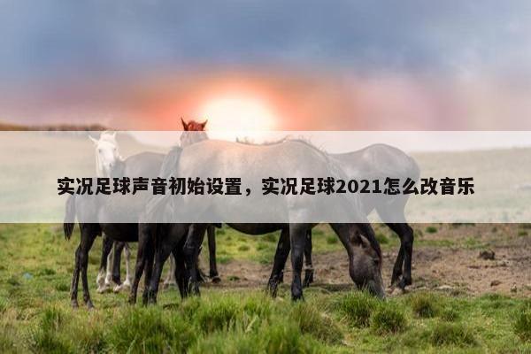 实况足球声音初始设置，实况足球2021怎么改音乐