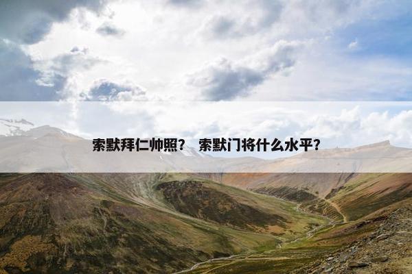 索默拜仁帅照？ 索默门将什么水平？
