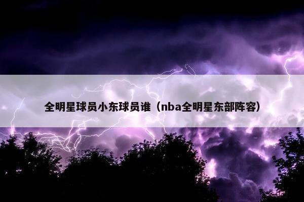 全明星球员小东球员谁（nba全明星东部阵容）