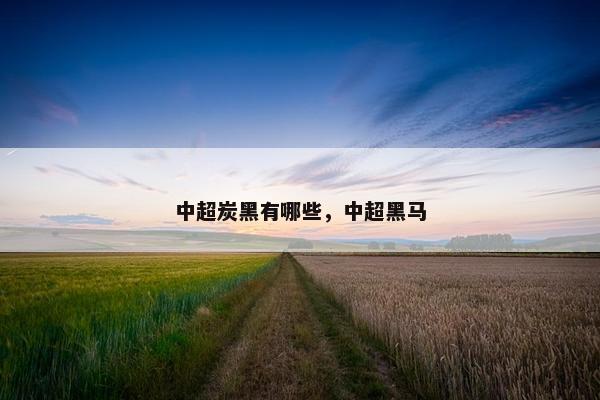 中超炭黑有哪些，中超黑马