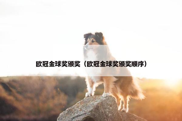 欧冠金球奖颁奖（欧冠金球奖颁奖顺序）
