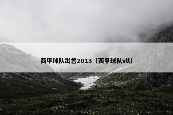 西甲球队出售2013（西甲球队vll）