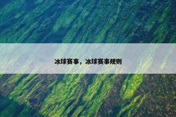 冰球赛事，冰球赛事规则