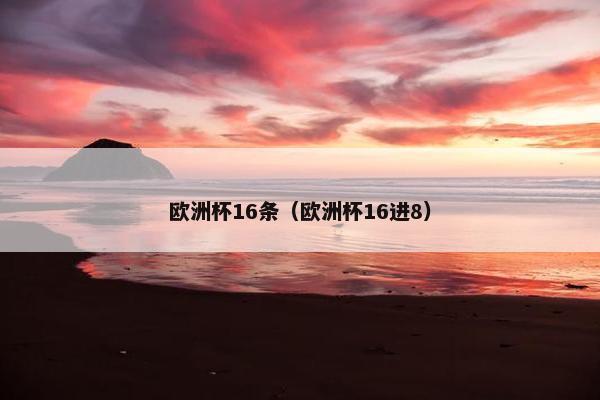 欧洲杯16条（欧洲杯16进8）
