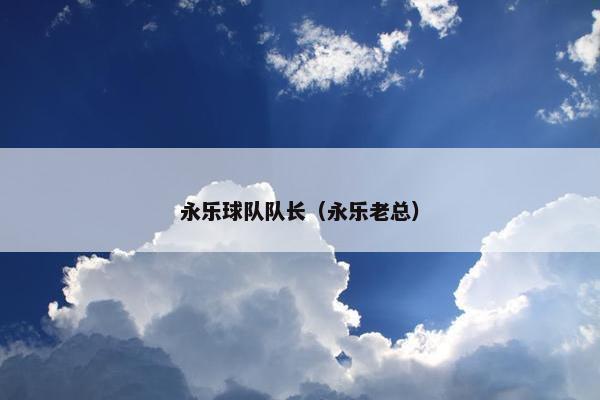 永乐球队队长（永乐老总）