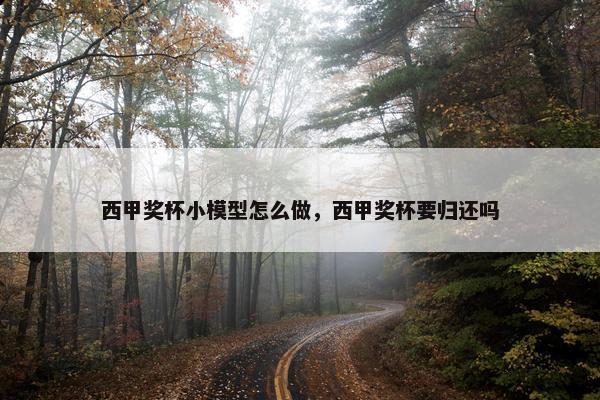西甲奖杯小模型怎么做，西甲奖杯要归还吗