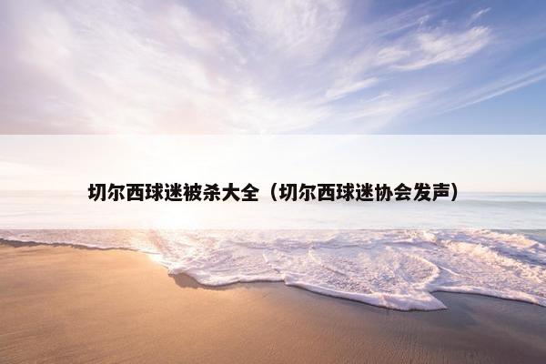 切尔西球迷被杀大全（切尔西球迷协会发声）