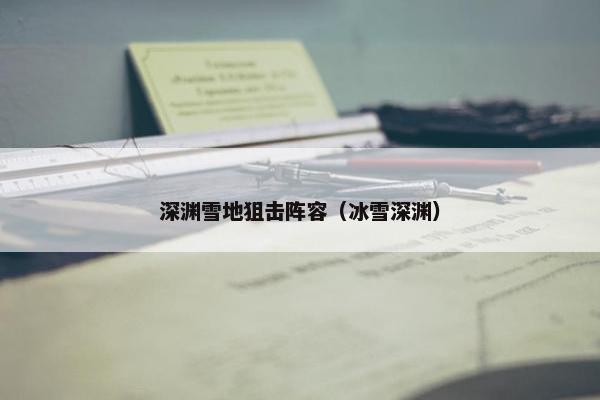 深渊雪地狙击阵容（冰雪深渊）