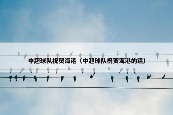中超球队祝贺海港（中超球队祝贺海港的话）