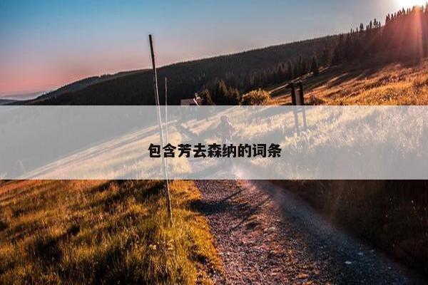 包含芳去森纳的词条