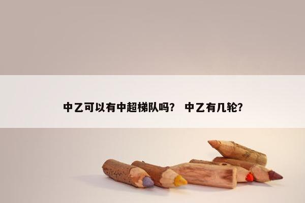 中乙可以有中超梯队吗？ 中乙有几轮？