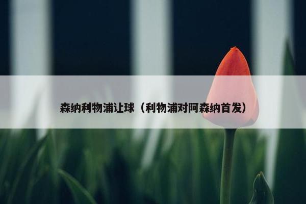 森纳利物浦让球(利物浦对阿森纳首发) 森纳利物浦让球(利物浦对阿森纳首发)