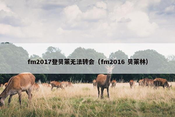 fm2017登贝莱无法转会(fm2016 贝莱林) fm2017登贝莱无法转会(fm2016 贝莱林)