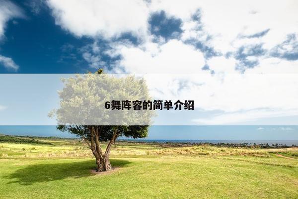 6舞阵容的简单介绍 6舞阵容的简单介绍